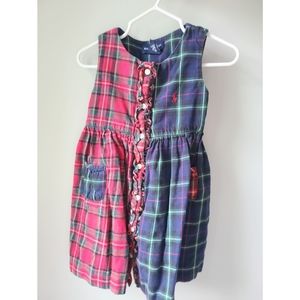 Ralph Lauren Plaid Dress 12mo.